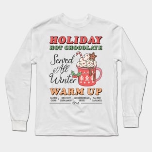 Retro Christmas Hot Chocolate Long Sleeve T-Shirt